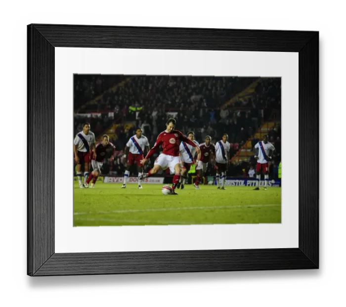 Framed Print : Last-Minute Penalty by Brett Pitman: A Dramatic Draw for Bristol City against Crystal Palace (December 2010) Framed Print : Last-Minute Penalty by Brett Pitman: A Dramatic Draw for Bristol City against Crystal Palace (December 2010)
