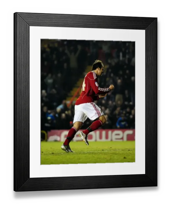 Framed Print : Last-Minute Thriller: Brett Pitman's Penalty Gives Bristol City Victory over Crystal Palace (December 28, 2010)