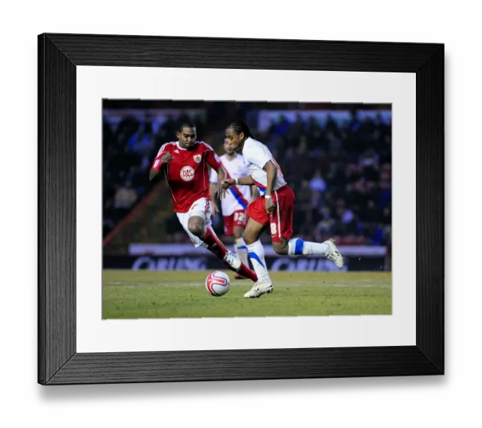 Framed Print : Battling for Championship Glory: Marvin Elliott vs. Neil Danns - A Football Rivalry Unfolds at Ashton Gate (December 2010) Framed Print : Battling for Championship Glory: Marvin Elliott vs. Neil Danns - A Football Rivalry Unfolds at Ashton Gate (December 2010)