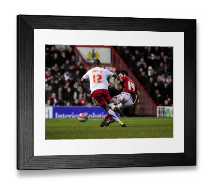 Framed Print : Bristol City vs Crystal Palace: Cole Skuse Tackles Calvin Andrews - Championship Clash at Ashton Gate, 2010 Framed Print : Bristol City vs Crystal Palace: Cole Skuse Tackles Calvin Andrews - Championship Clash at Ashton Gate, 2010