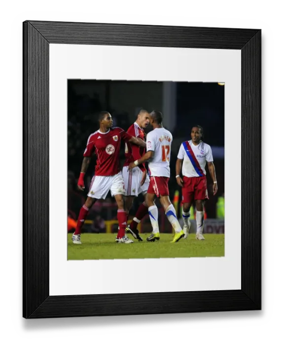 Framed Print : Bristol City vs. Crystal Palace: Caulker vs. Andrews Clash in Championship Match, 2010 Framed Print : Bristol City vs. Crystal Palace: Caulker vs. Andrews Clash in Championship Match, 2010