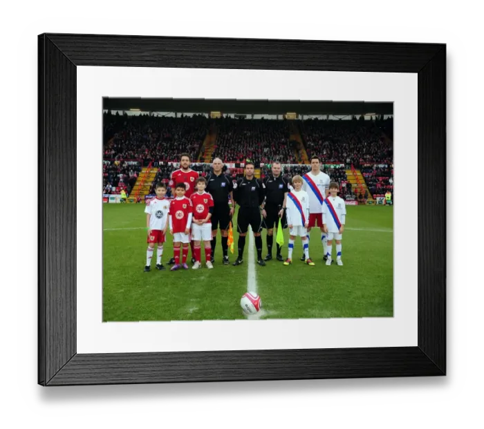 Framed Print : Bristol City vs. Crystal Palace: A Football Showdown - Season 10-11