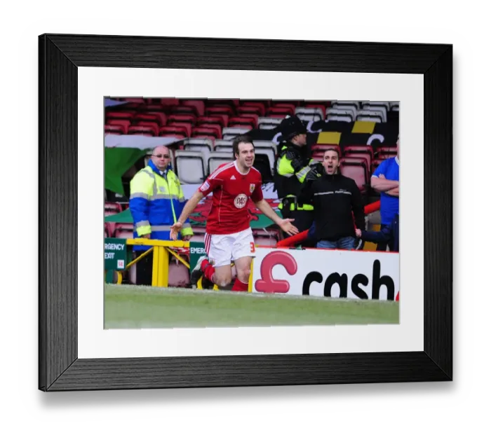 Framed Print : Brett Pitman's Goal Celebration: Bristol City vs. Cardiff City (Championship, 01 / 01 / 2011) Framed Print : Brett Pitman's Goal Celebration: Bristol City vs. Cardiff City (Championship, 01 / 01 / 2011)