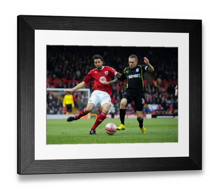 Framed Print : Bristol City v Cardiff City 010111