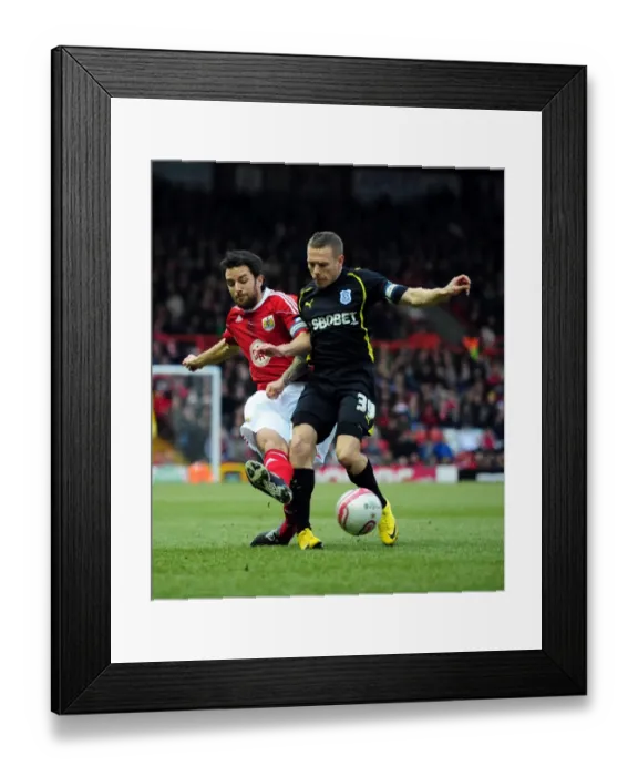 Framed Print : Battling for Championship Supremacy: Cole Skuse vs. Craig Bellamy - Bristol City vs. Cardiff City (January 1, 2011) Framed Print : Battling for Championship Supremacy: Cole Skuse vs. Craig Bellamy - Bristol City vs. Cardiff City (January 1, 2011)