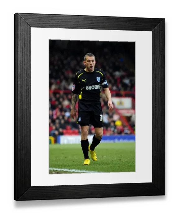 Framed Print : Championship Showdown: Craig Bellamy's Battle at Ashton Gate (01 / 01 / 2011) - Bristol City vs. Cardiff City Framed Print : Championship Showdown: Craig Bellamy's Battle at Ashton Gate (01 / 01 / 2011) - Bristol City vs. Cardiff City