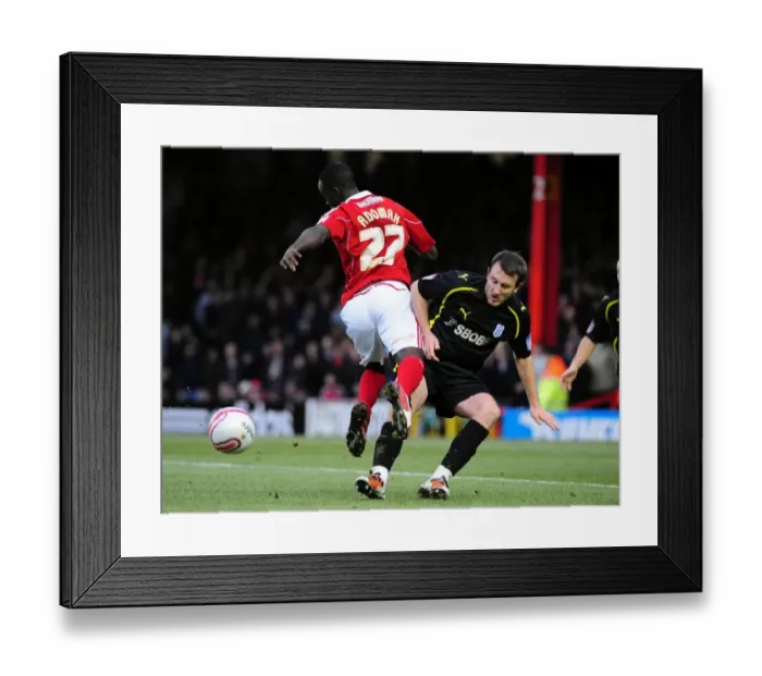 Framed Print : Adomah vs. Hudson: Intense Battle in the Championship Clash between Bristol City and Cardiff City (01 / 01 / 2011) Framed Print : Adomah vs. Hudson: Intense Battle in the Championship Clash between Bristol City and Cardiff City (01 / 01 / 2011)