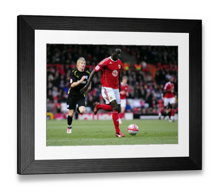 Framed Print : Bristol City vs Cardiff City: Albert Adomah's Championship Showdown at Ashton Gate Stadium (01 / 01 / 2011) Framed Print : Bristol City vs Cardiff City: Albert Adomah's Championship Showdown at Ashton Gate Stadium (01 / 01 / 2011)