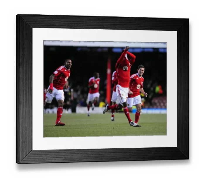 Framed Print : Thrilling Goal Celebration: Jamal Campbell-Ryce's Stunner vs. Cardiff City (Bristol City v Cardiff City, Championship, Ashton Gate Stadium, January 1, 2011) Framed Print : Thrilling Goal Celebration: Jamal Campbell-Ryce's Stunner vs. Cardiff City (Bristol City v Cardiff City, Championship, Ashton Gate Stadium, January 1, 2011)
