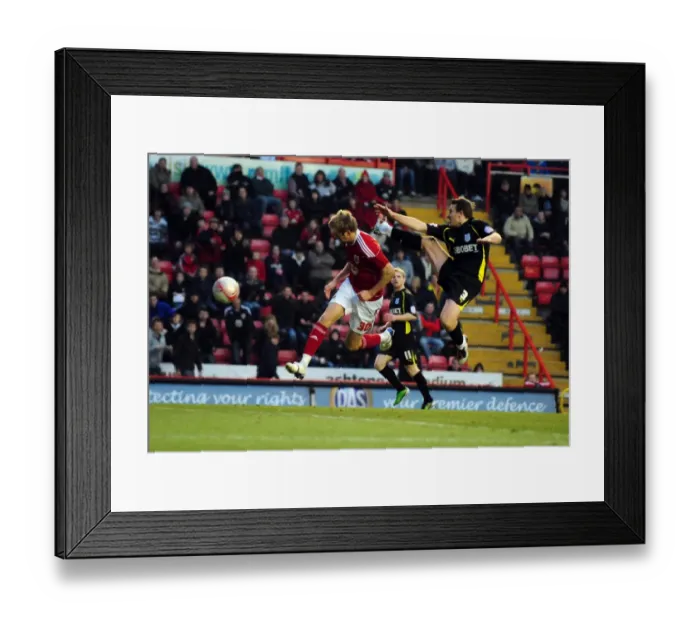 Framed Print : Bristol City's Jon Stead Narrowly Misses Header Goal Against Cardiff City - Championship Match, January 1, 2011 Framed Print : Bristol City's Jon Stead Narrowly Misses Header Goal Against Cardiff City - Championship Match, January 1, 2011