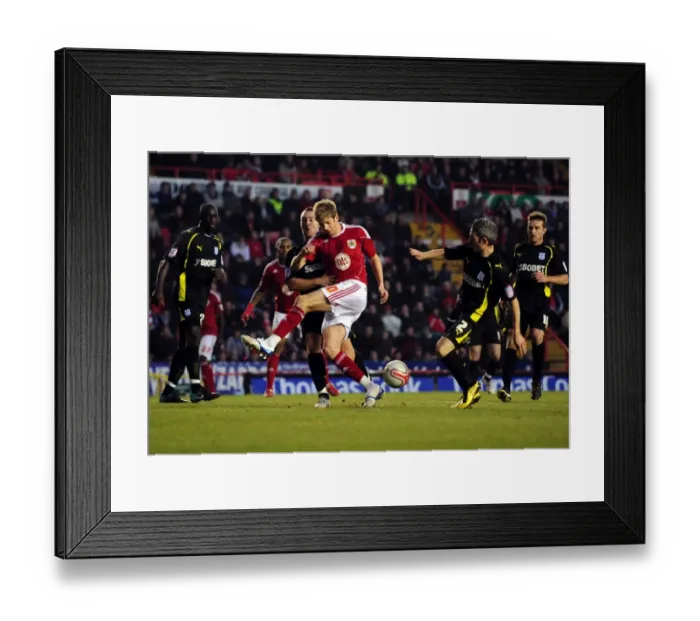 Framed Print : Bristol City vs Cardiff City: Jon Stead's Close Call - Championship Football Match, January 1, 2011 - Ashton Gate Stadium Framed Print : Bristol City vs Cardiff City: Jon Stead's Close Call - Championship Football Match, January 1, 2011 - Ashton Gate Stadium