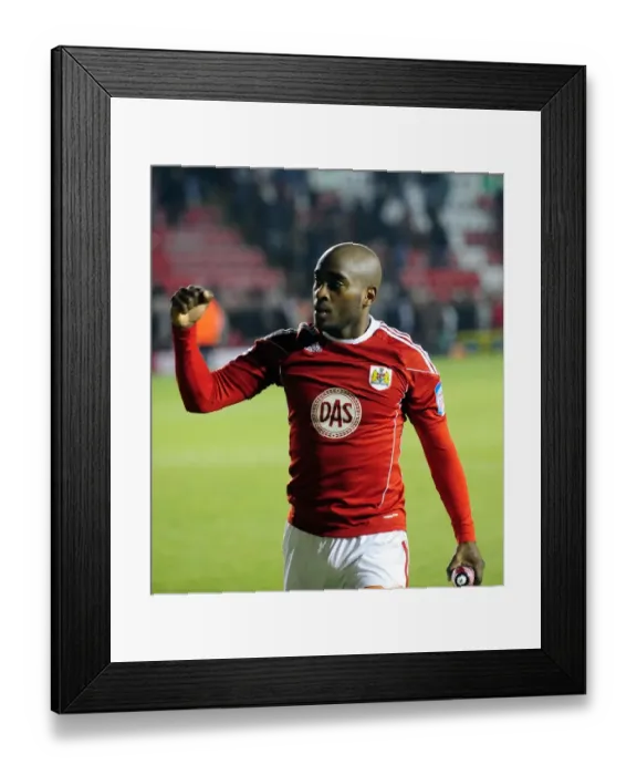 Framed Print : Jamal Campbell-Ryce in Action: Bristol City vs Cardiff City, 2011 Championship Football Match at Ashton Gate Stadium Framed Print : Jamal Campbell-Ryce in Action: Bristol City vs Cardiff City, 2011 Championship Football Match at Ashton Gate Stadium