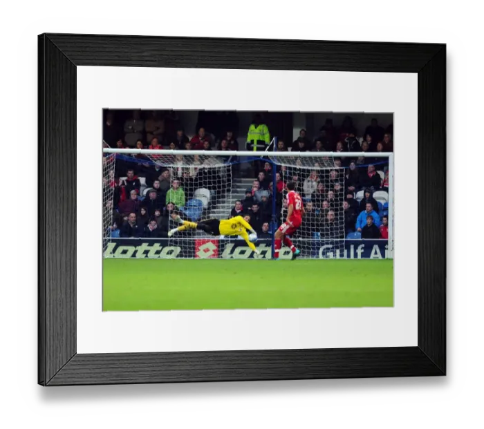 Framed Print : David James: Championship Save Spectacle - QPR vs. Bristol City, 03 / 01 / 2011 Framed Print : David James: Championship Save Spectacle - QPR vs. Bristol City, 03 / 01 / 2011