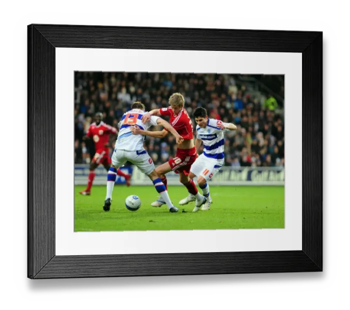 Framed Print : Jon Stead Foul by Kaspars Gorkss: QPR vs. Bristol City (Championship, 03 / 01 / 2011) Framed Print : Jon Stead Foul by Kaspars Gorkss: QPR vs. Bristol City (Championship, 03 / 01 / 2011)