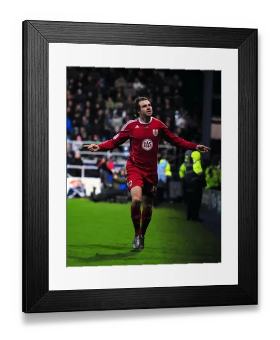 Framed Print : Brett Pitman's Championship Goal Celebration: QPR vs. Bristol City (03.01.2011) Framed Print : Brett Pitman's Championship Goal Celebration: QPR vs. Bristol City (03.01.2011)