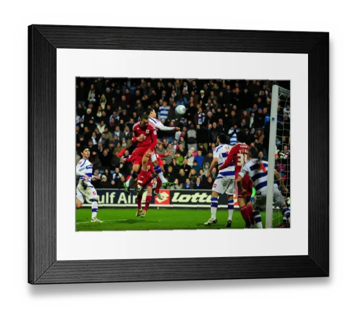Framed Print : Steven Caulker Scores Dramatic Equalizer: QPR vs. Bristol City, Championship (03 / 01 / 2011) Framed Print : Steven Caulker Scores Dramatic Equalizer: QPR vs. Bristol City, Championship (03 / 01 / 2011)