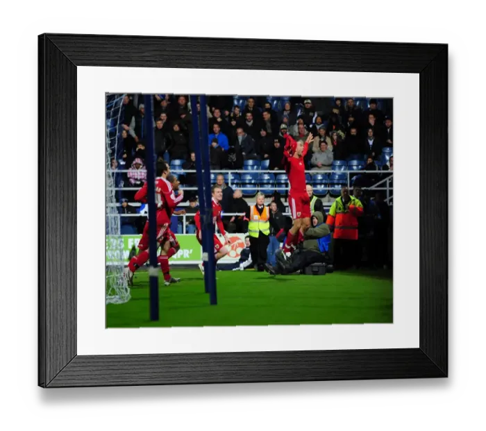 Framed Print : Dramatic Last-Minute Equalizer by Steven Caulker: QPR vs. Bristol City, Championship (03 / 01 / 2011) Framed Print : Dramatic Last-Minute Equalizer by Steven Caulker: QPR vs. Bristol City, Championship (03 / 01 / 2011)