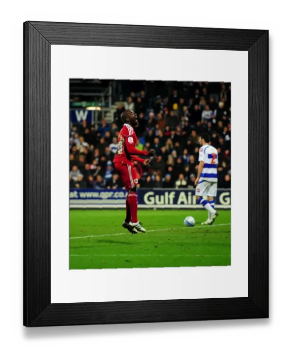 Framed Print : Jamal Campbell-Ryce's Goal Celebration: QPR vs. Bristol City, Championship Match, 03 / 01 / 2011 Framed Print : Jamal Campbell-Ryce's Goal Celebration: QPR vs. Bristol City, Championship Match, 03 / 01 / 2011