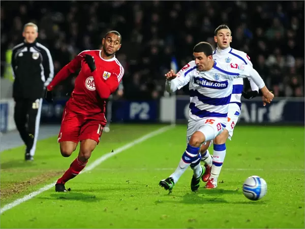 Battling for Supremacy: Haynes vs. Walker in QPR vs. Bristol City Championship Clash, January 2011