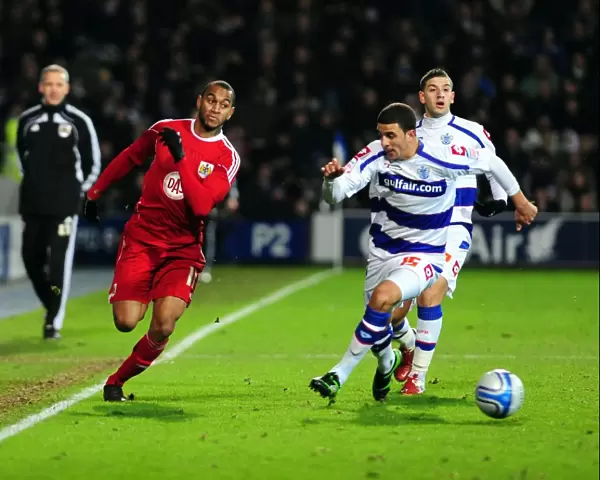 Battling for Supremacy: Haynes vs. Walker in QPR vs. Bristol City Championship Clash, January 2011