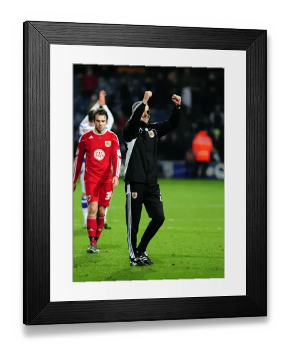 Framed Print : Keith Milen Celebrates Championship Victory: QPR vs. Bristol City, 03.01.2011 Framed Print : Keith Milen Celebrates Championship Victory: QPR vs. Bristol City, 03.01.2011