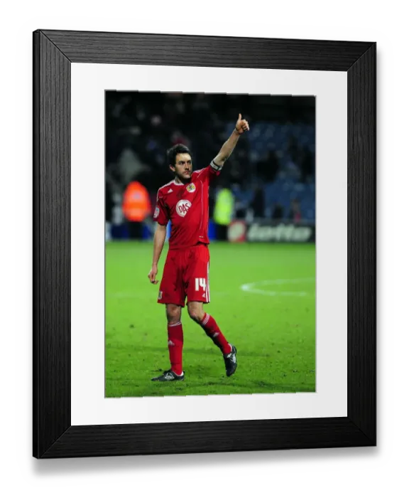 Framed Print : Cole Skuse's Championship Victory: Bristol City Celebrates at Loftus Road (QPR v Bristol City, 03 / 01 / 2011) Framed Print : Cole Skuse's Championship Victory: Bristol City Celebrates at Loftus Road (QPR v Bristol City, 03 / 01 / 2011)