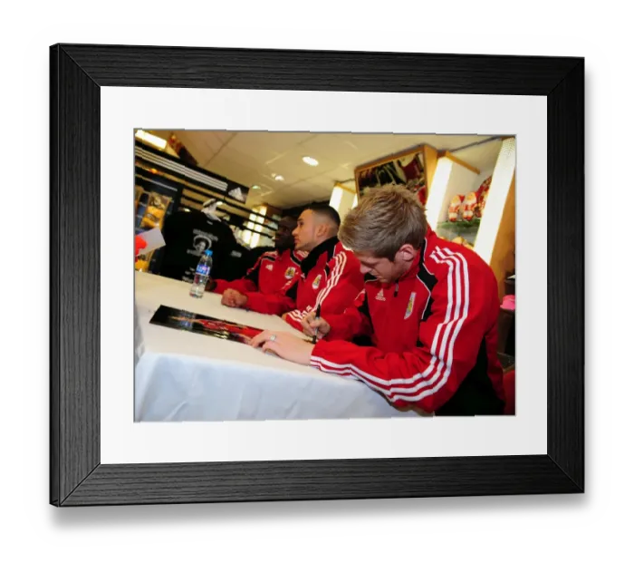Framed Print : Bristol City Football Club: New Signing Unveiling - Season 10-11