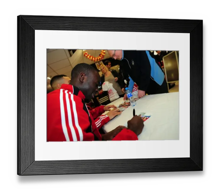Framed Print : New Faces: Player Signing Event at Bristol City FC - Season 10-11