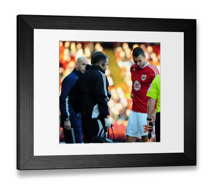Framed Print : Bristol City's Steven Caulker Sustains Injury and Exits FA Cup Match Against Sheffield Wednesday (08 / 01 / 2011) Framed Print : Bristol City's Steven Caulker Sustains Injury and Exits FA Cup Match Against Sheffield Wednesday (08 / 01 / 2011)