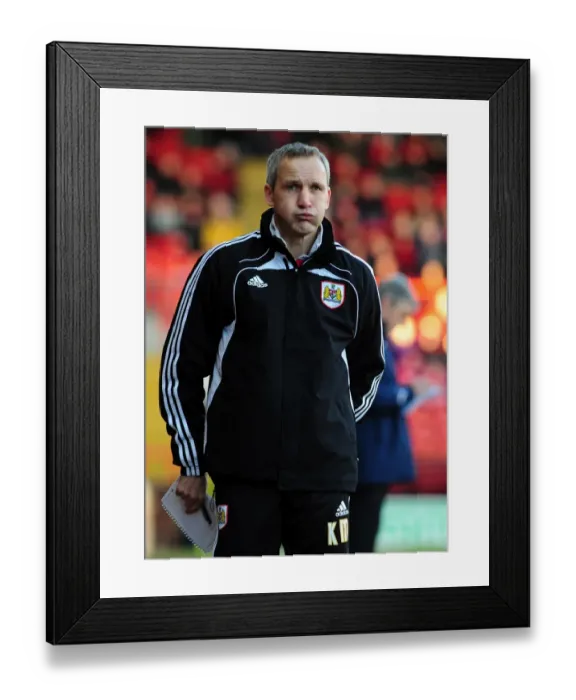 Framed Print : Keith Millen's Frustration: Bristol City Manager Cut Deep During FA Cup Clash vs Sheffield Wednesday (08 / 01 / 2011) Framed Print : Keith Millen's Frustration: Bristol City Manager Cut Deep During FA Cup Clash vs Sheffield Wednesday (08 / 01 / 2011)