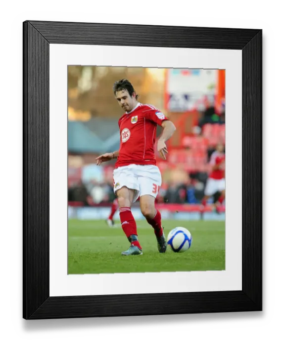 Framed Print : Brett Pitman's FA Cup Clash: Bristol City vs. Sheffield Wednesday (08.01.11)