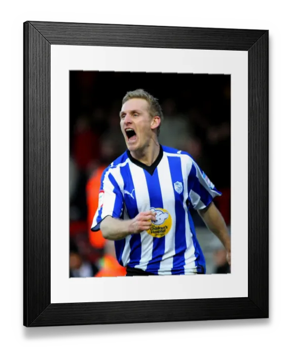 Framed Print : Gary Teale's Euphoric Moment: Scores the Opener for Sheffield Wednesday against Bristol City in FA Cup (Bristol City v Sheffield Wednesday, 08 / 01 / 2011) Framed Print : Gary Teale's Euphoric Moment: Scores the Opener for Sheffield Wednesday against Bristol City in FA Cup (Bristol City v Sheffield Wednesday, 08 / 01 / 2011)