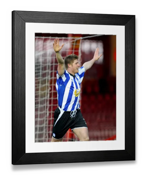 Framed Print : Neil Mellor's Unforgettable FA Cup Goal: Bristol City's Euphoria over Sheffield Wednesday (08 / 01 / 2011)