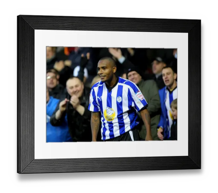 Framed Print : Clinton Morrison's Euphoric Celebration: Bristol City vs. Sheffield Wednesday in FA Cup Action, January 8, 2011 Framed Print : Clinton Morrison's Euphoric Celebration: Bristol City vs. Sheffield Wednesday in FA Cup Action, January 8, 2011
