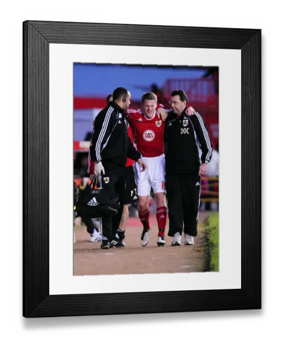Framed Print : Bristol City's Christian Ribeiro Suffers Injury Exit in FA Cup Clash vs. Sheffield Wednesday Framed Print : Bristol City's Christian Ribeiro Suffers Injury Exit in FA Cup Clash vs. Sheffield Wednesday
