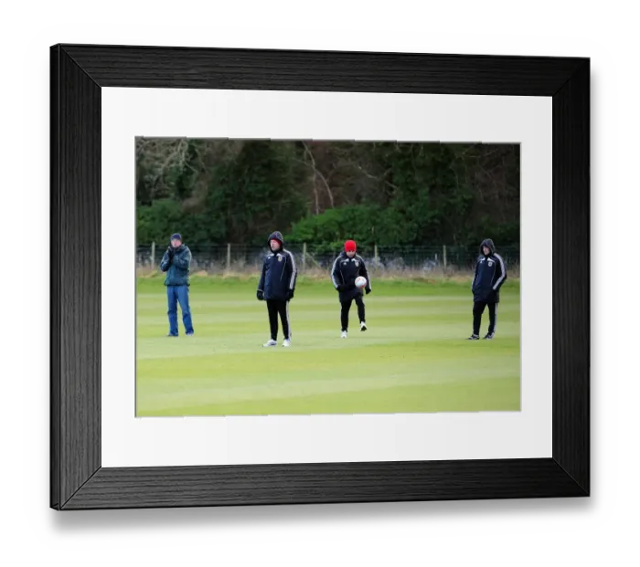 Framed Print : Bristol City First Team: Kicking Off the 2010-11 Season - January 1, 2011 Training