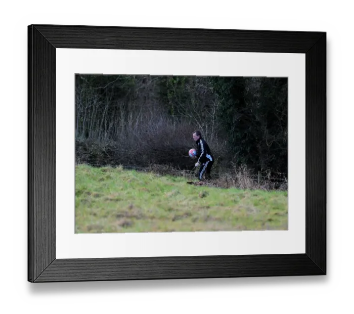 Framed Print : Bristol City First Team: Gearing Up for the Pitch - January 2011 Training Session
