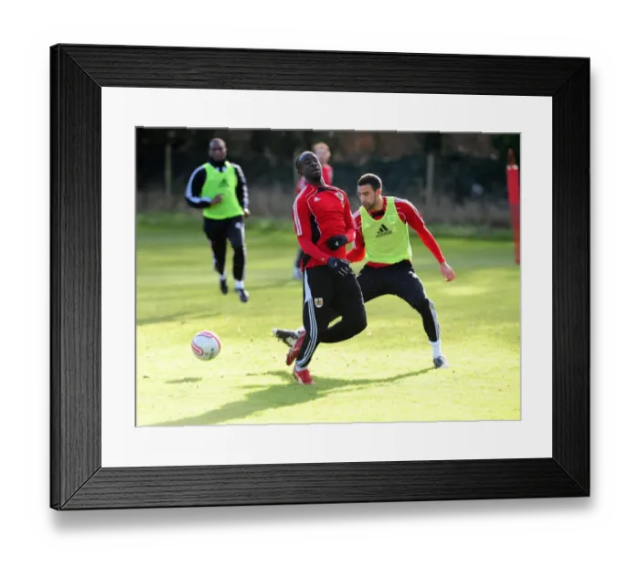 Framed Print : Bristol City First Team: Kicking Off the 2010-11 Season - January 1, 2011 Training Framed Print : Bristol City First Team: Kicking Off the 2010-11 Season - January 1, 2011 Training