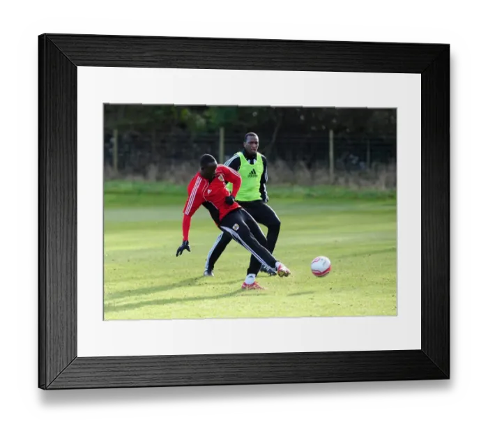 Framed Print : Bristol City First Team: Gearing Up for the Pitch - Training Session, January 1, 2011 Framed Print : Bristol City First Team: Gearing Up for the Pitch - Training Session, January 1, 2011