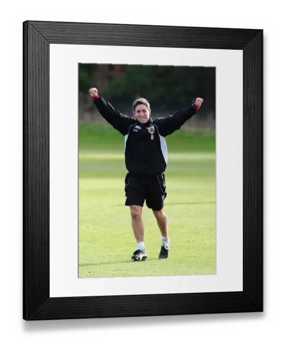 Framed Print : Bristol City First Team: Gearing Up for Season 10-11 Training (January 2011)