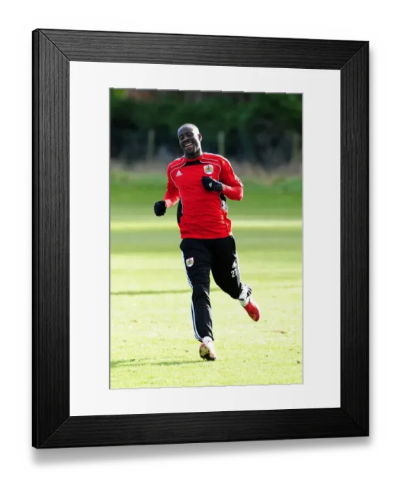 Framed Print : Bristol City First Team: Kicking Off the New Year - Training Session, January 1, 2011 Framed Print : Bristol City First Team: Kicking Off the New Year - Training Session, January 1, 2011