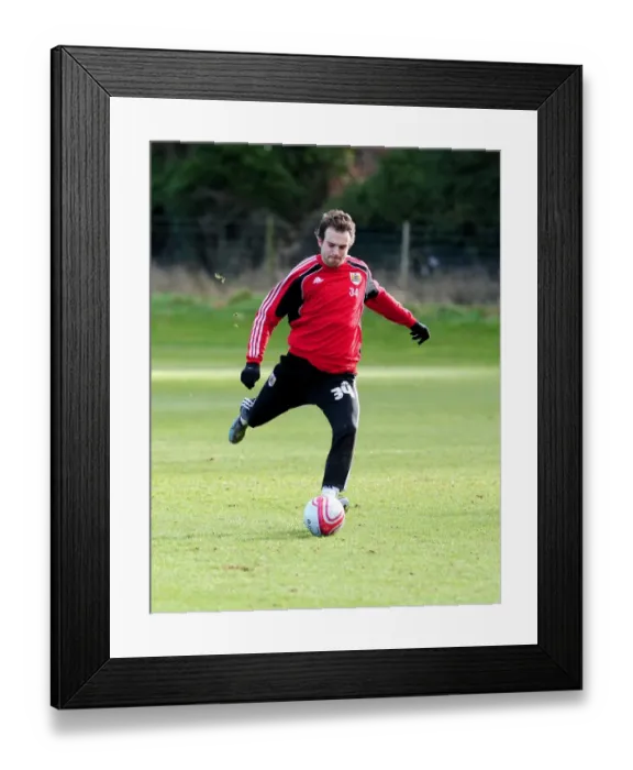 Framed Print : Bristol City First Team: Kicking Off 2011 - New Year's Training Session Framed Print : Bristol City First Team: Kicking Off 2011 - New Year's Training Session