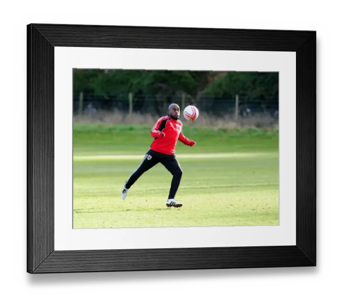 Framed Print : Bristol City First Team: Gearing Up for the Pitch - January 2011 Training Session Framed Print : Bristol City First Team: Gearing Up for the Pitch - January 2011 Training Session