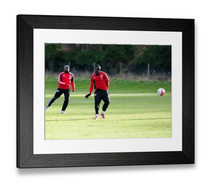 Framed Print : Bristol City First Team: Preparing for Season 10-11 Training (January 2011) Framed Print : Bristol City First Team: Preparing for Season 10-11 Training (January 2011)