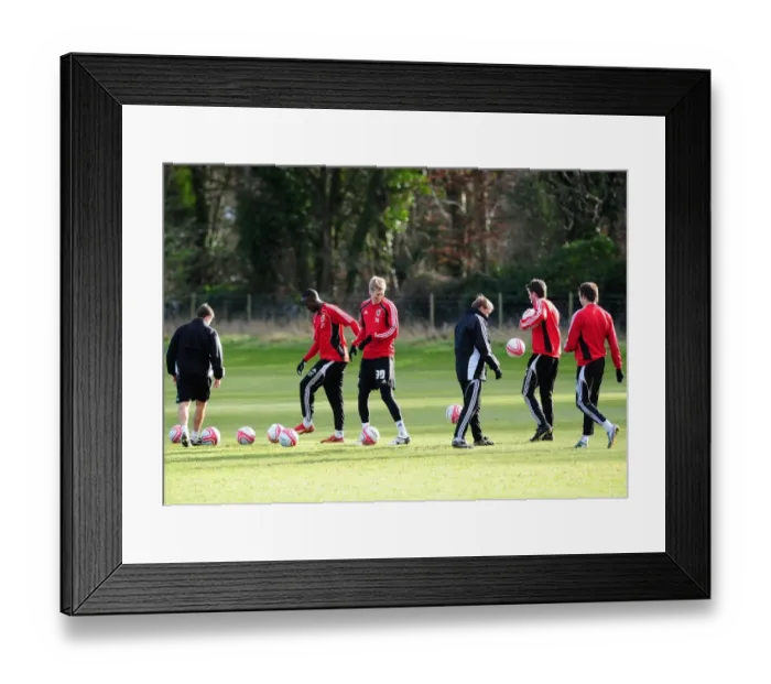 Framed Print : Bristol City First Team: Gearing Up for the Pitch - January 2011 Training Session Framed Print : Bristol City First Team: Gearing Up for the Pitch - January 2011 Training Session