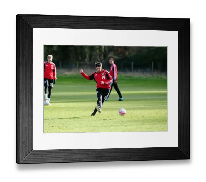 Framed Print : Bristol City First Team: Gearing Up for the Pitch - January 2011 Training Session Framed Print : Bristol City First Team: Gearing Up for the Pitch - January 2011 Training Session