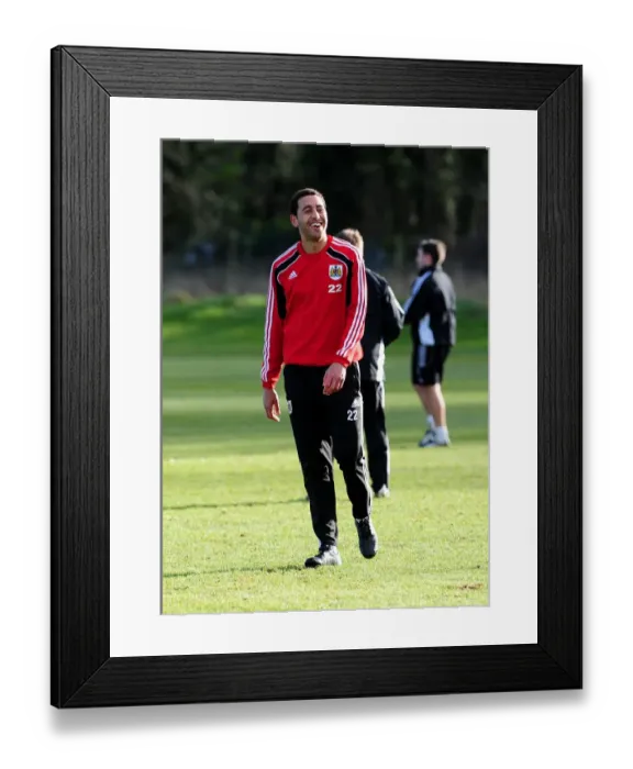 Framed Print : Bristol City First Team: Season 10-11: Training 11-1-01