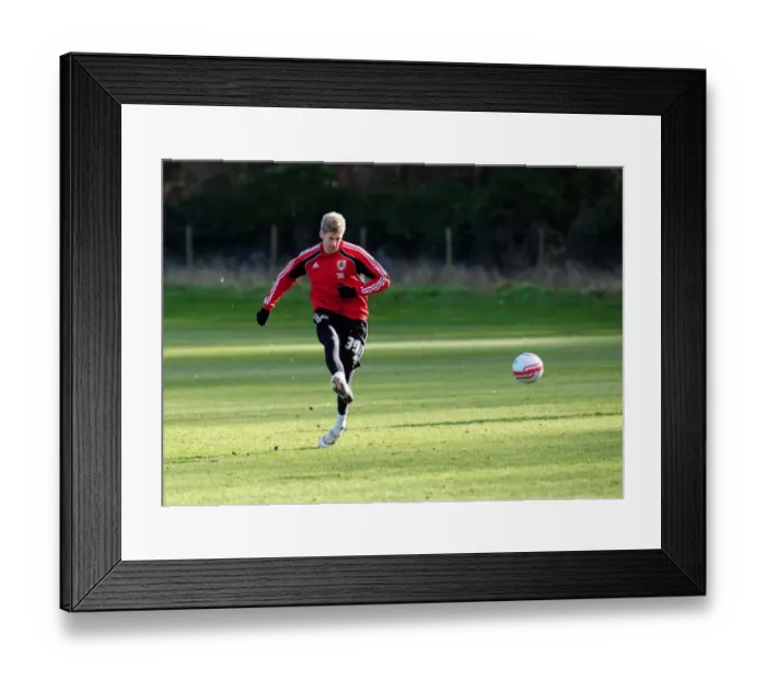 Framed Print : Bristol City First Team: Training Session, January 11, 2011 Framed Print : Bristol City First Team: Training Session, January 11, 2011