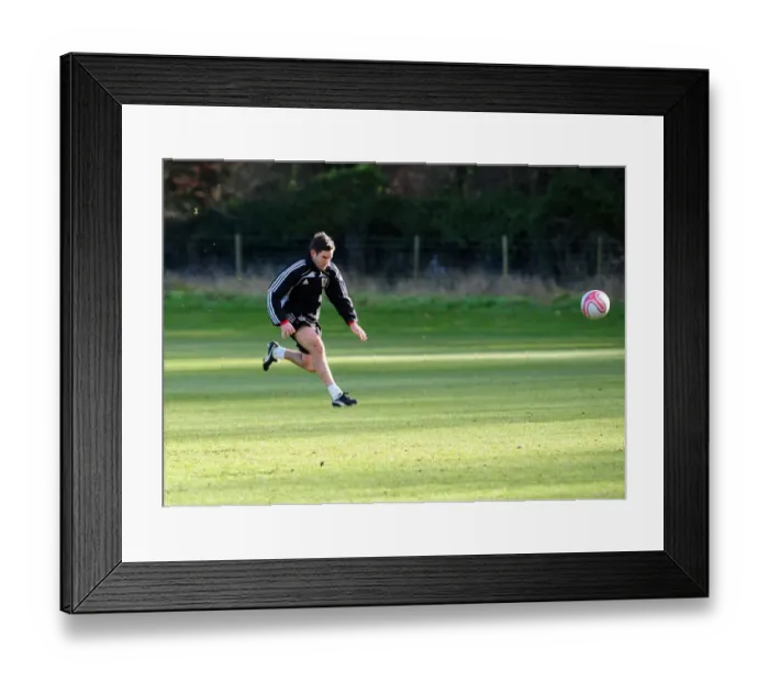 Framed Print : Bristol City First Team: Gearing Up for the Pitch - January 2011 Training