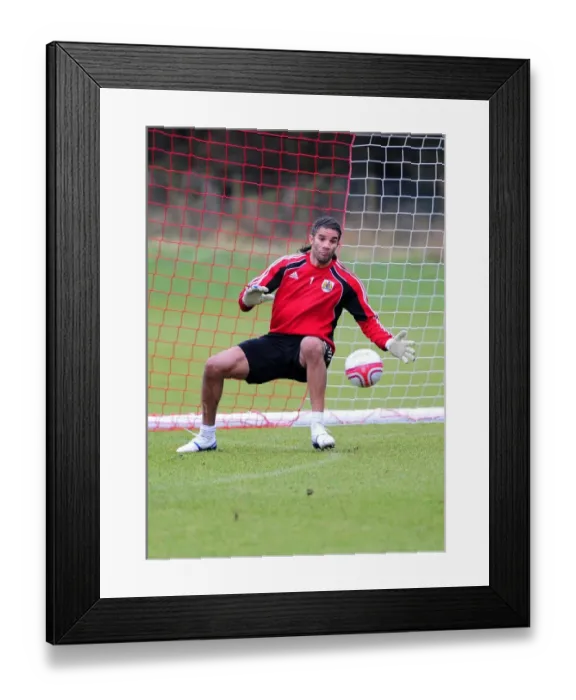Framed Print : Bristol City First Team: Kicking Off Season 10-11 with Intense Training (January 13, 2011)